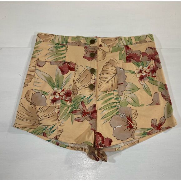 Urban Outfitters Shorts Women’s L Floral High Waisted Boho Cottagecore Casual - Picture 2 of 9